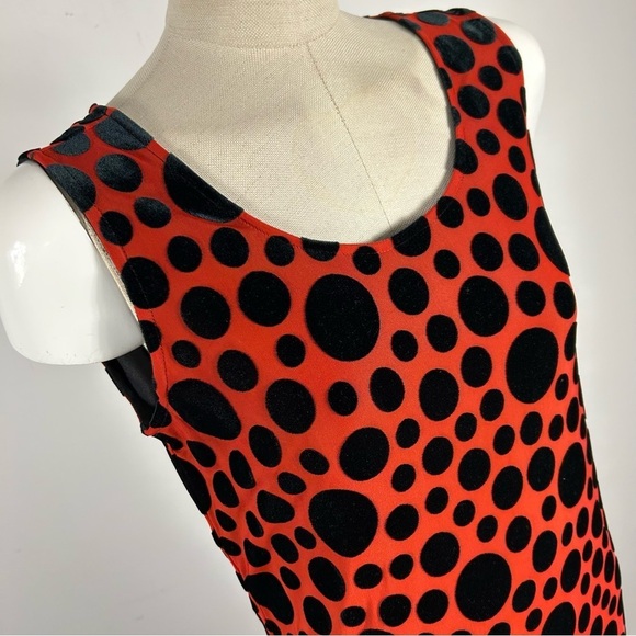 Veeko Polka Dot Velour Sexy Dress S - Picture 5 of 13